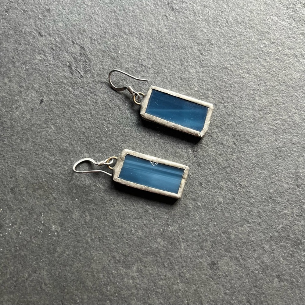 Blue Stone Dangley Earrings